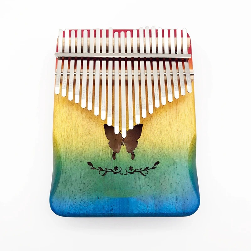 Пианино Kalimba с 17 клавишами красное дерево большой палец музыкальный инструмент