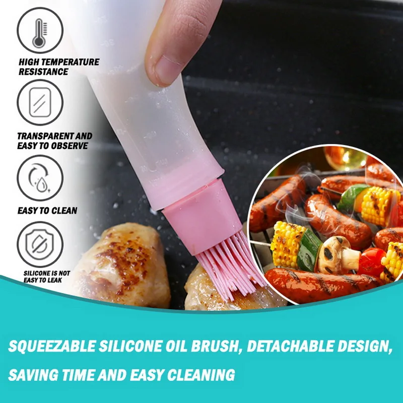 1 Силиконовые масляная кисточка для выпечки кисти жидкого масла печений торт