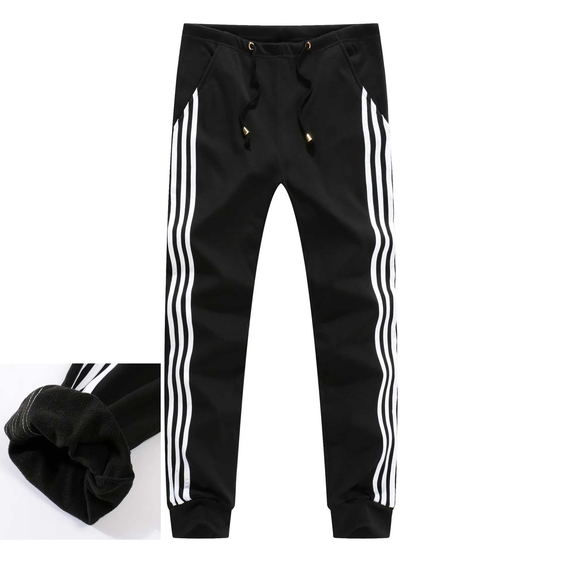 Мужские спортивные штаны с флисовой подкладкой мужские зимние теплые