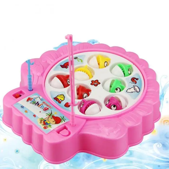 

Children Educational Toys Fish Musical Rotating Fishing Toy Set Fish Game Educational Fishing Toy Child Birthday Xmas Gift