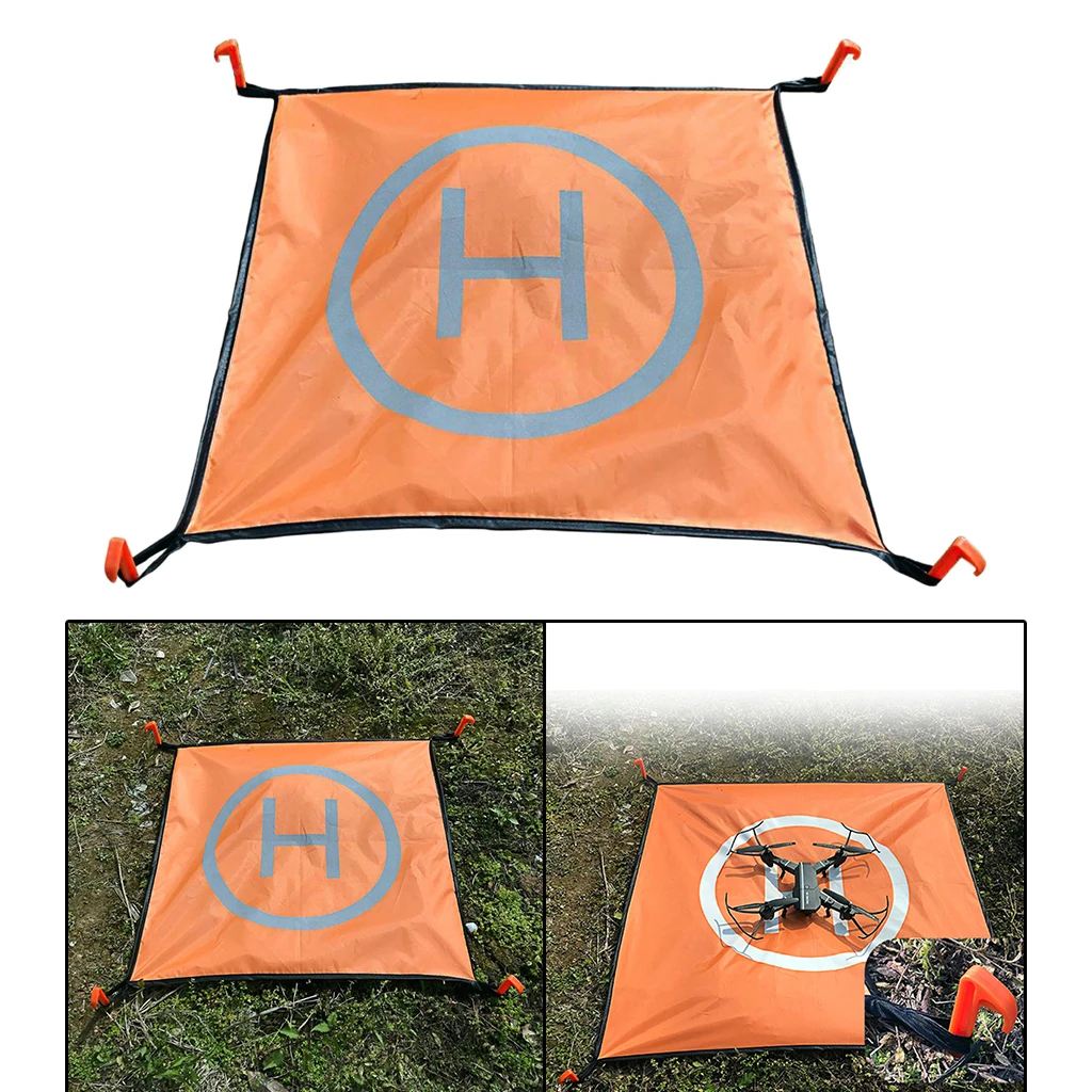 

Universal Drone Landing Pad, Fast-fold Waterproof Luminous Parking Pad Apron Mat for Rc Drones