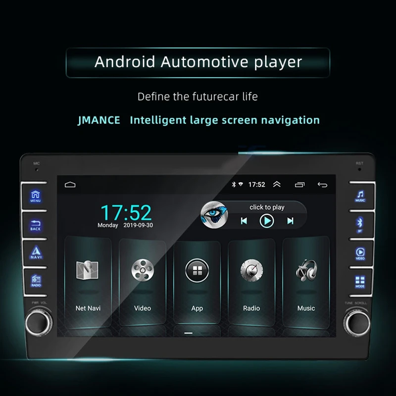 1 Din Android 8 10 дюймов пресс экран Автомобильный стерео аудио плеер gps FM радио wifi BT USB MP5