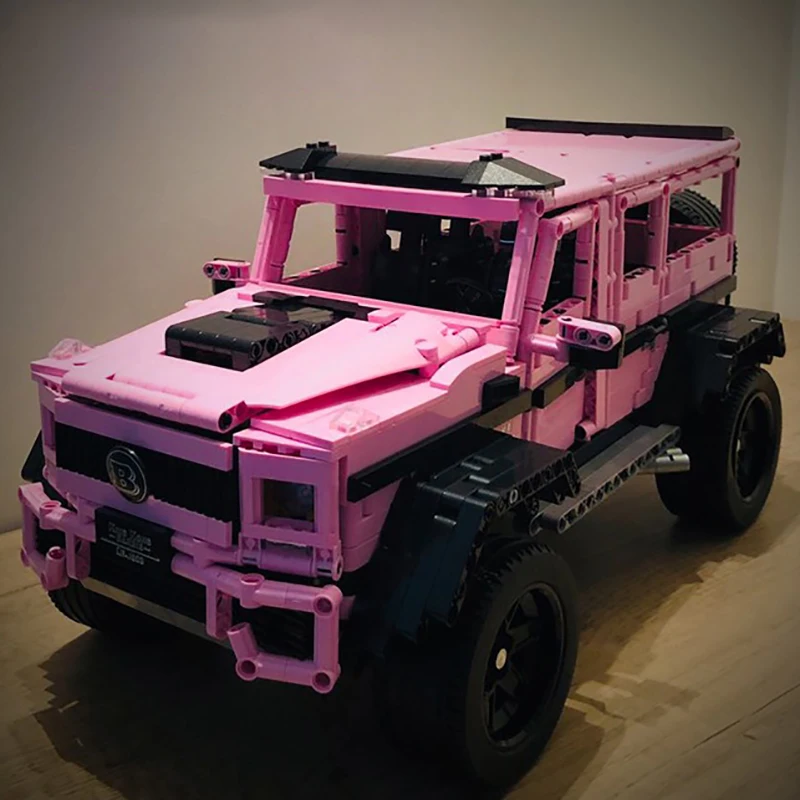 

MOC High-Tech RC Pink G800 Green Rubicon Bricks With DIY Light Creative Off-Road Electric Car Building Block Toys for Kids Gifts