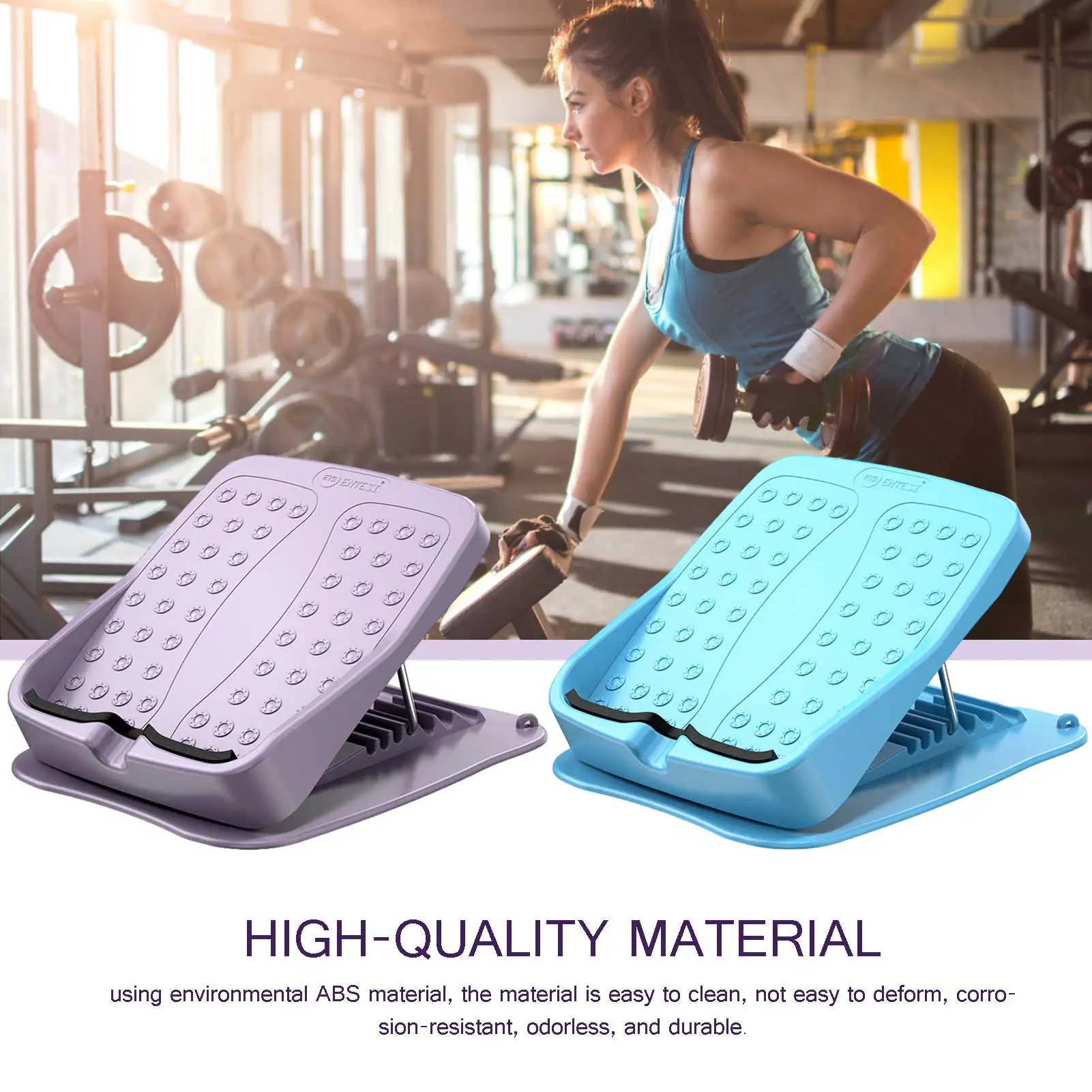 

Fitness Stretcher Board Adjustable NonSlip Ankle Foot Calf Stretcher Yoga Standup Slimming Fitness Pedal Stretcher Board