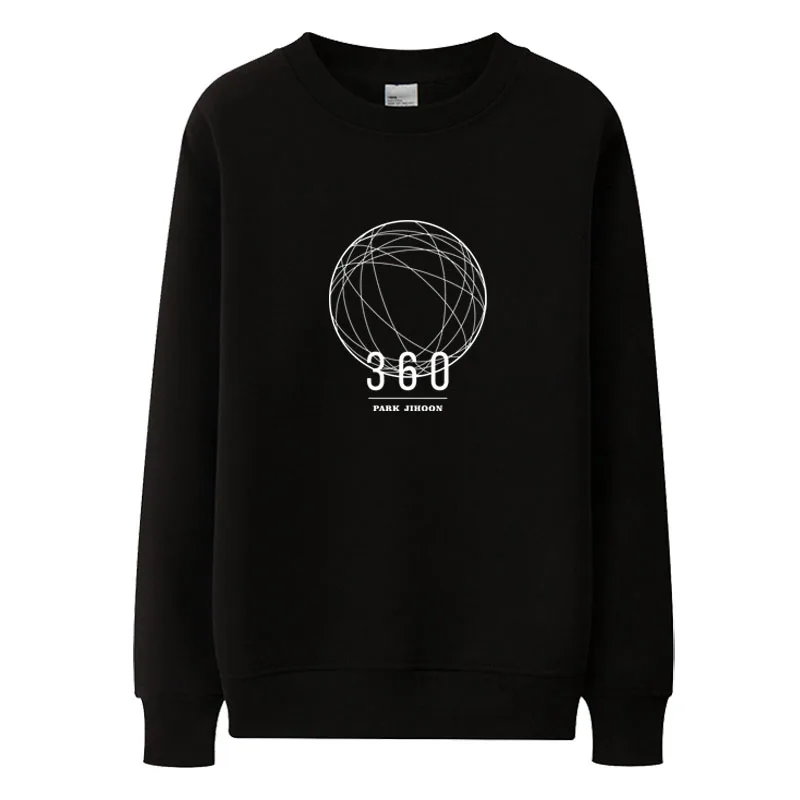 

Демисезонная тонкая толстовка с капюшоном с принтом kpop want one park jihoon альбом 360 градусов, пуловер унисекс, свободная толстовка