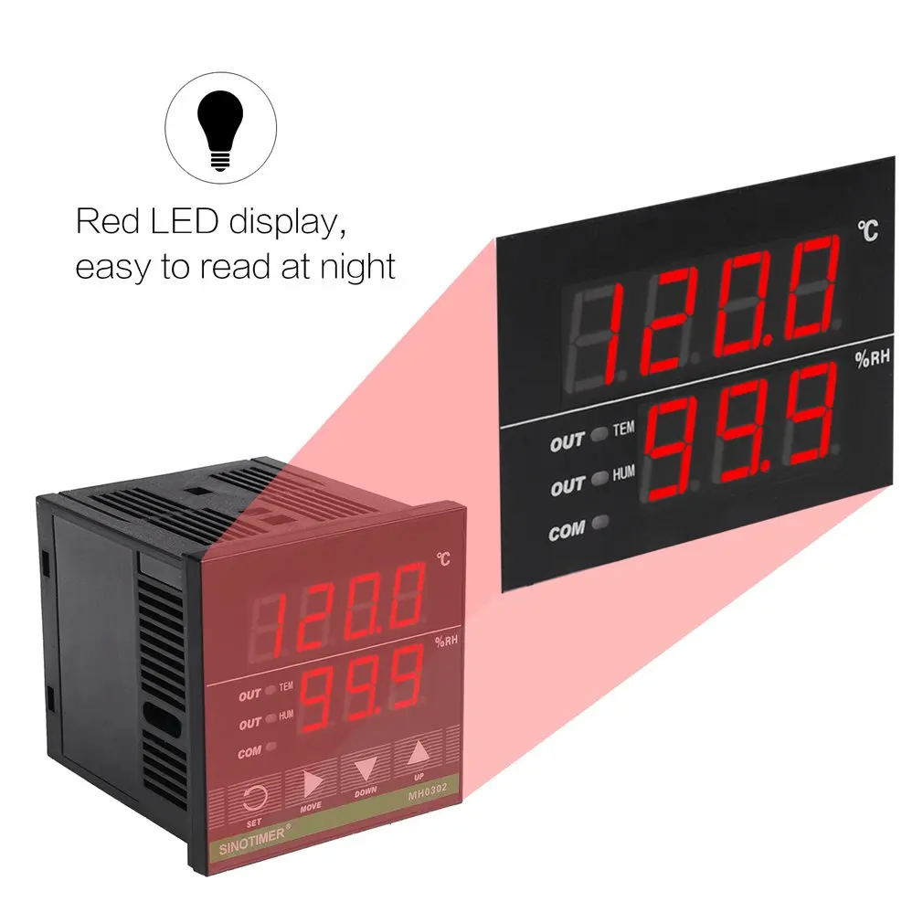 

MH0302 Digital Microcomputer Temperature Humidity Controller Heat Cool Switch Socket Thermoregulator