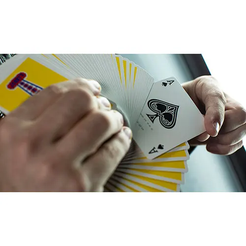 Колода карт винтажные тактильные накидки Джерри (желтые) игральные карты | Спорт