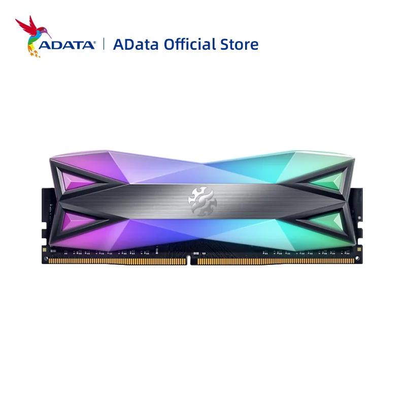 Память ADATA XPG D60 RGB для настольного ПК ОЗУ модуль памяти 8 ГБ 16 32 DDR4 PC4 3000 МГц 3200 3600 4133
