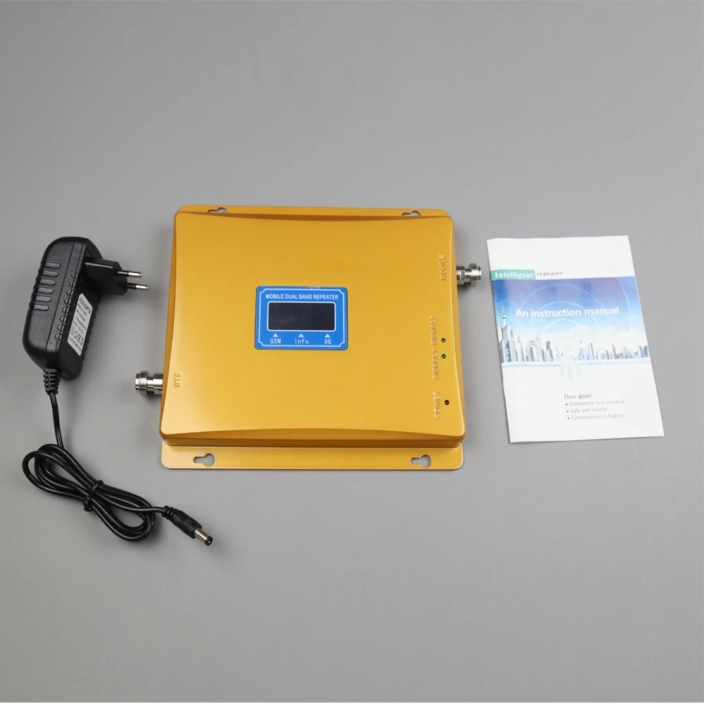 ZQTMAX gsm 3g ретранслятор 2G Мобильный усилитель сигнала 900 2100 UMTS WCDMA сотовый с антенной