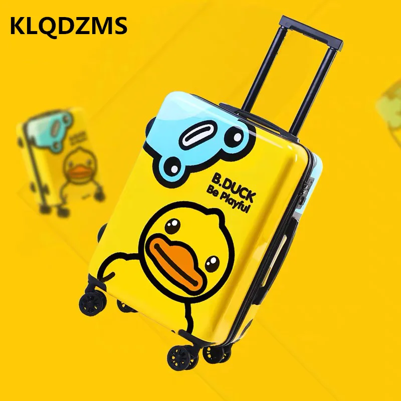 KLQDZMS Kids Luggage 20 Inch Cute Spinner Rolling Luggage Boy Girls Carry On Cabin Suitcase Children Trolley Case