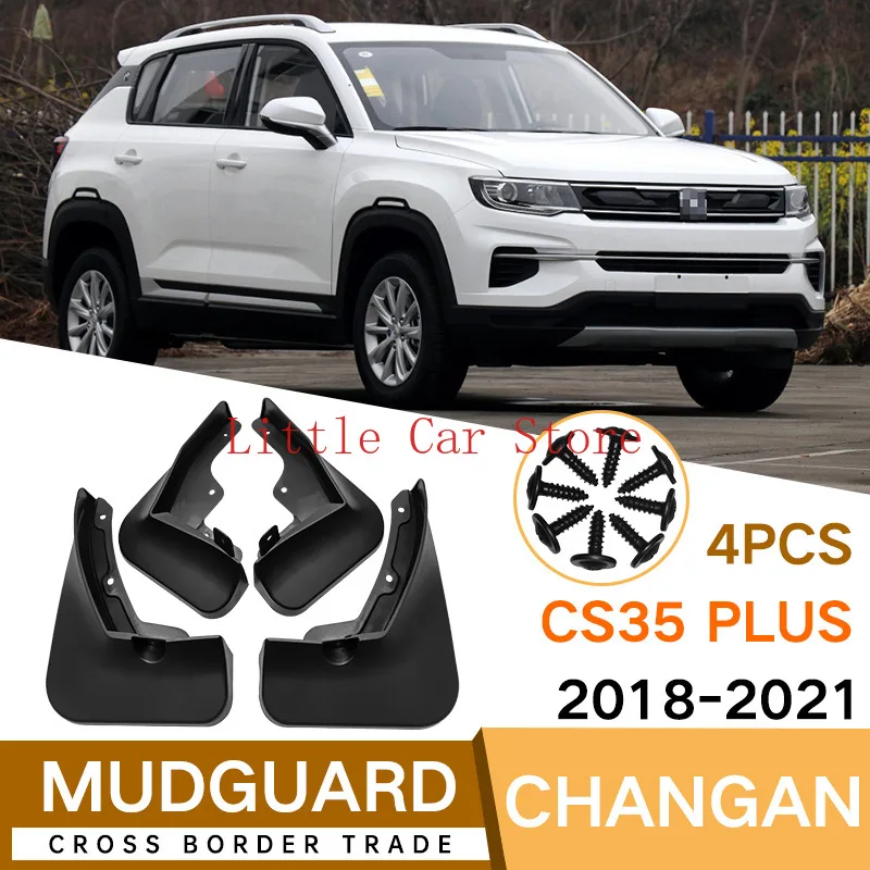 

For Changan CS35 PLUS 2018-2021 Car Mudflaps Mud Flaps Splash Guards Mudguards Mud Flap Front Rear Fender Protector