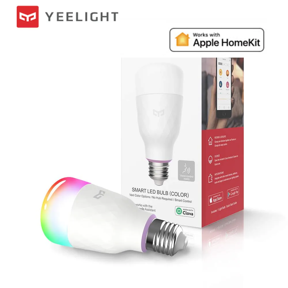

(2020 Update version) yeelight smart LED bulb lemon 1S colorful 800 lumens 8.5W Lemon Smart bulb Work with Apple homekit