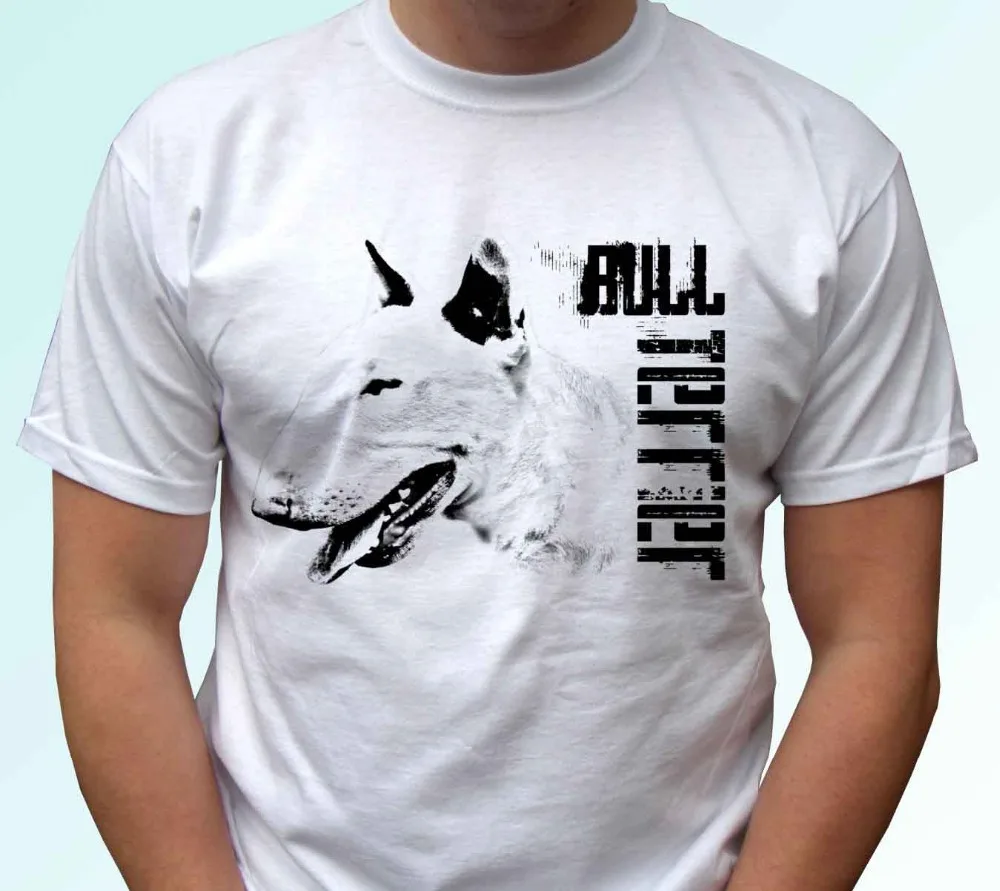 

Men Brand Clothing Tees Casual Male Best Selling T Shirt Bull Terrier - Dog T Shirt Top Tee Design - Mens Tee Shirt