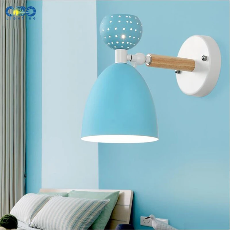 Современный настенный светильник красочный Макарон несколько направления