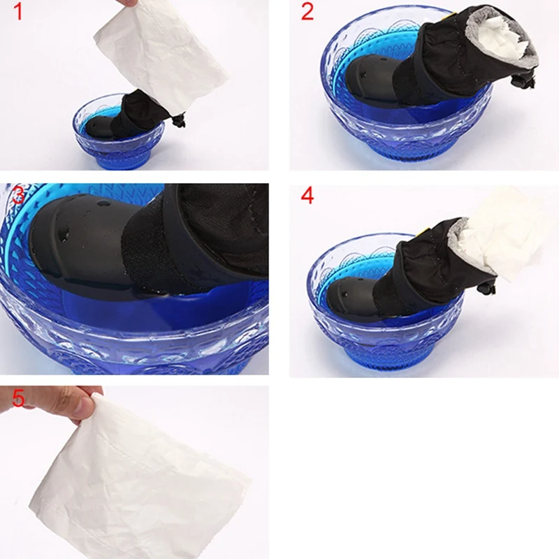 

Pet Dogs Silicone Rain Boots Rainy Day Non-slip Waterproof Dogs Shoes Puppy Paw Protection Shoes Winter Puppy Warm Snow Boots