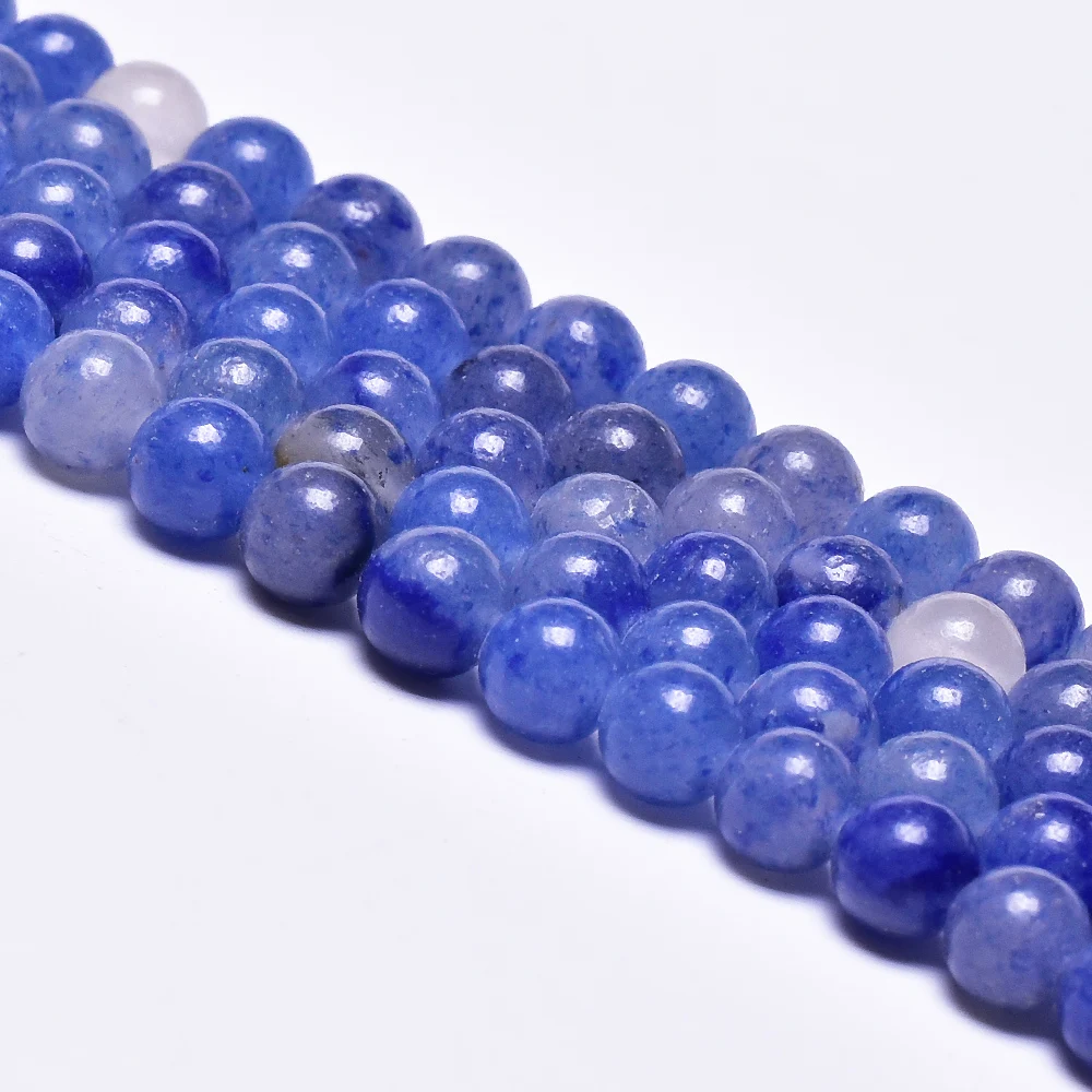 Asingeloo ААА синий авантюрин дюмортиерит бусины из натурального камня