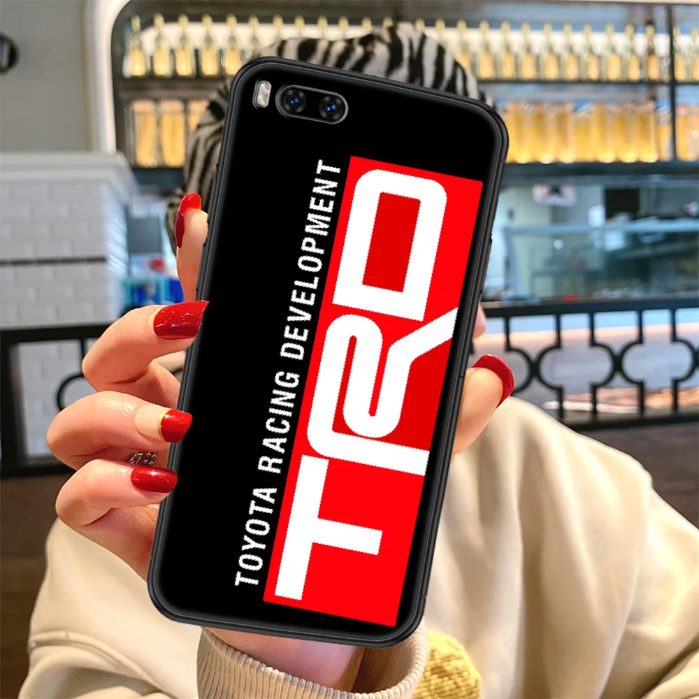 

TOYOTAs TRD racing Phone case For Xiaomi Mi Max Note 3 A2 A3 8 9 9T 10 Lite Pro Ultra black painting Etui 3D shell luxury coque