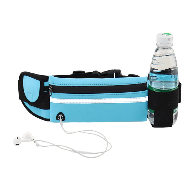 Поясная Сумка для бега, спортивная сумка для тренажерного зала, держатель для телефона, водонепроницаемый светоотражающий кошелек для женщ...