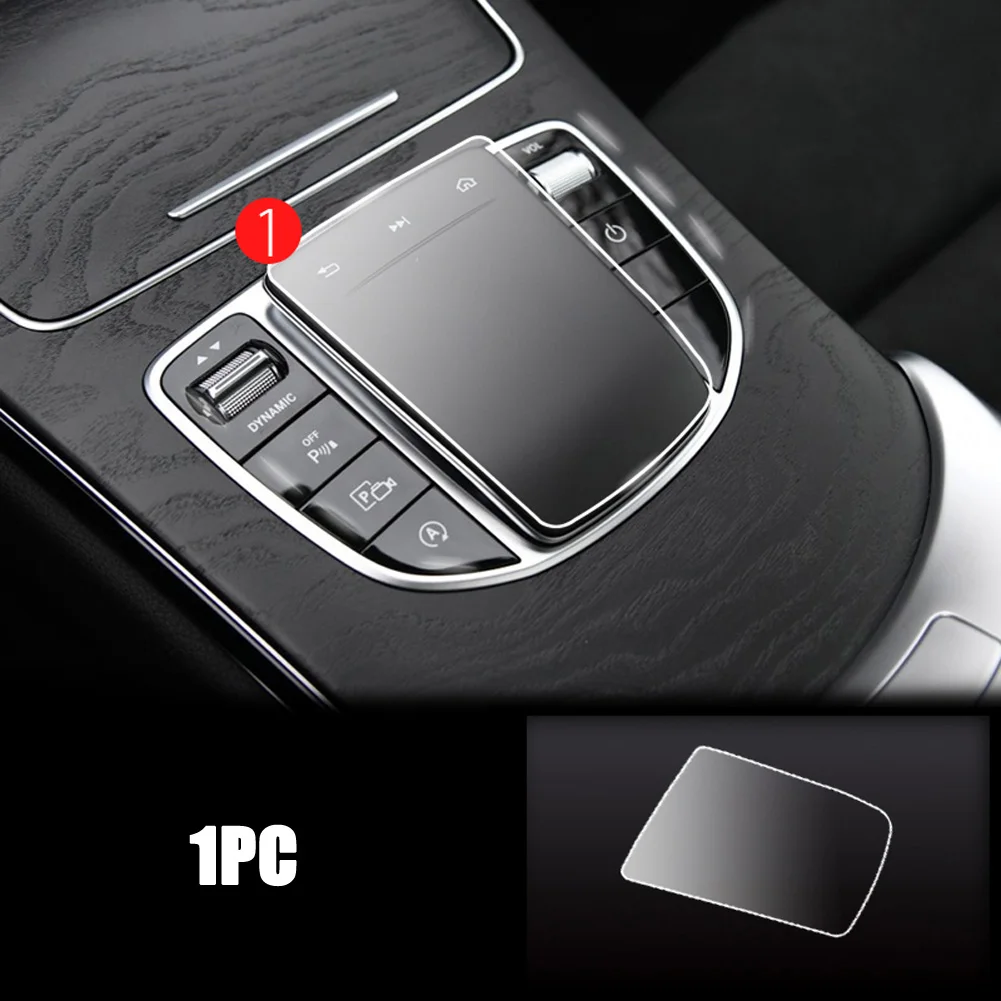 

Для Mercedes Benz C E GLC Class W205 W213 X253 2019-2021 + Автомобильная центральная консоль, кнопка медиа, ТПУ, защитная пленка, аксессуары
