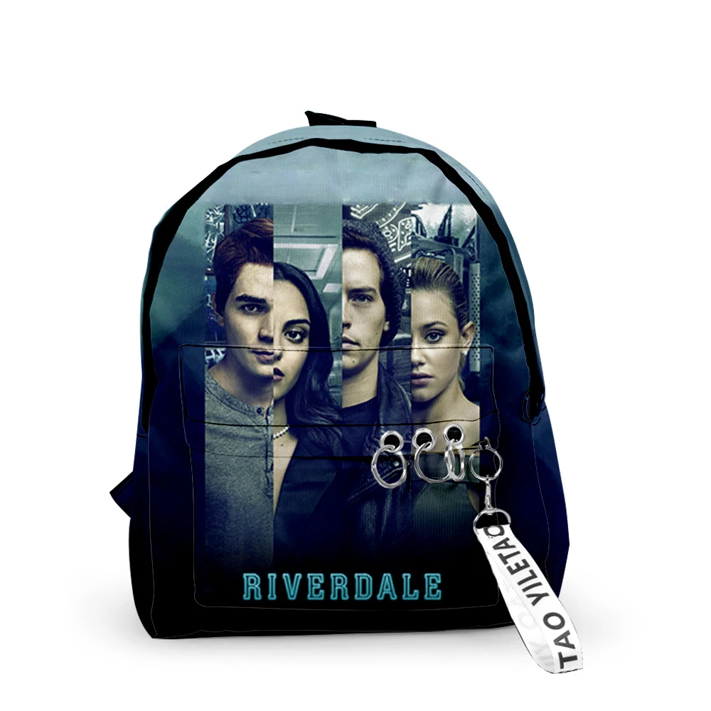 

Cartoon Riverdale Season 5 School Bags Travel Bags Boys Girls Small Bag 3D Print Oxford Waterproof Key Chain Notebook Backpacks