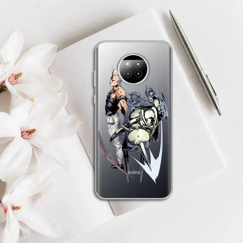 

Jojo's adventure over heaven Phone Case Transparent for Xiaomi mi Redmi note 10 t 8 9 pro lite 11 Samsung S 8 9 10 20
