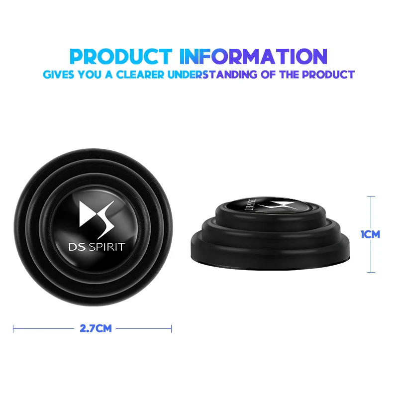 4 шт. противоударные наклейки на капот и багажник автомобиля для маркировка DS SPIRIT