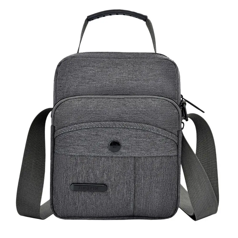 Женская и мужская сумка через плечо ретро деловая холщовая модная