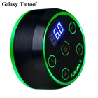 Мини тату ручка источник питания Аврора LCD источник питания зеленый красочный напряжение с адаптером для роторной татуировки ручки и катушки машины