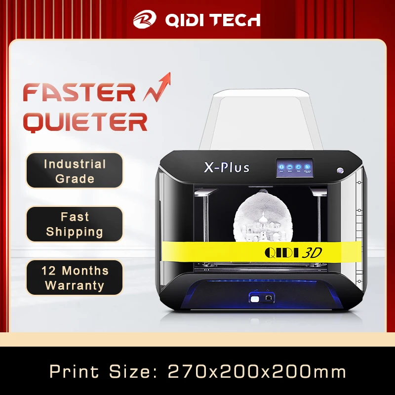 

NEW QIDI TECH 3D Printer X-Plus Large Size FDM Impresora 3d Diy Kit Modular Design Printer 3d Filament Plastic