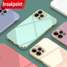 Breakpoint iPhone 12 Case Plating 6 6s 7 8 Plus SE 2020 Phone Protective 11 Pro Shell XR X  Mini Luxury  Soft Covers For XS Max