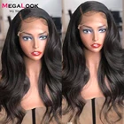 Парик на сетке спереди для женщин, прозрачные бразильские натуральные волосы с застежкой 4 х4, 13 х6, 30 дюймов