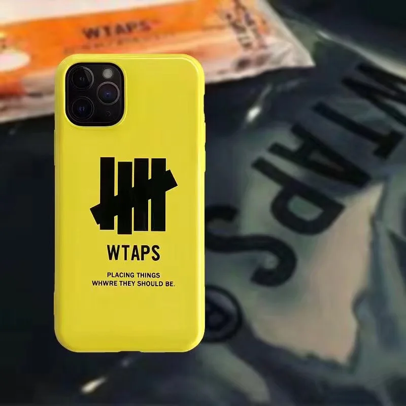 Роскошный мягкий Блестящий резиновый чехол Wtaps для iPhone 7 8 6 6s Plus 11 PRO XS X MAX XR Eagle logo