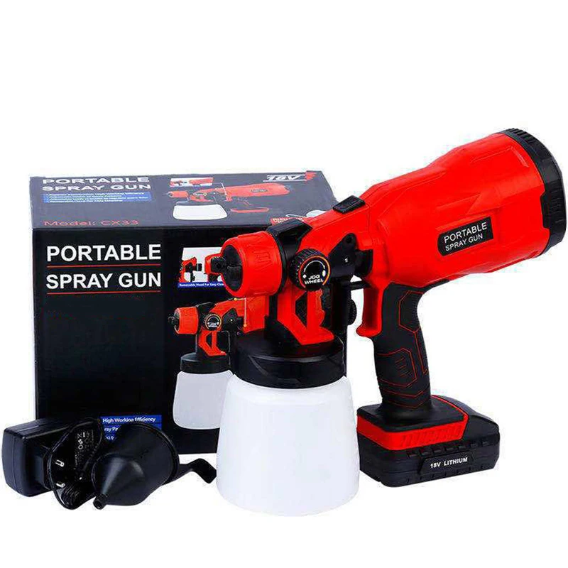 Беспроводной Электрический распылитель краски 18 в 800 мл с зарядным устройством 1 8