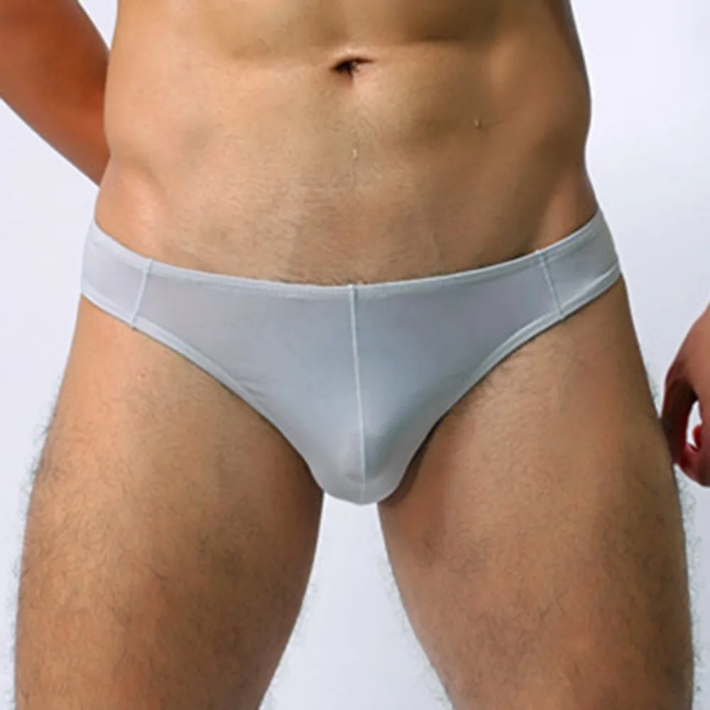 

Mens Sexy Underwear Low-waisted Briefs Tight-fitting Shorts Thong Underpants Section Breathable Modal Soft Cool Low Waist 2021
