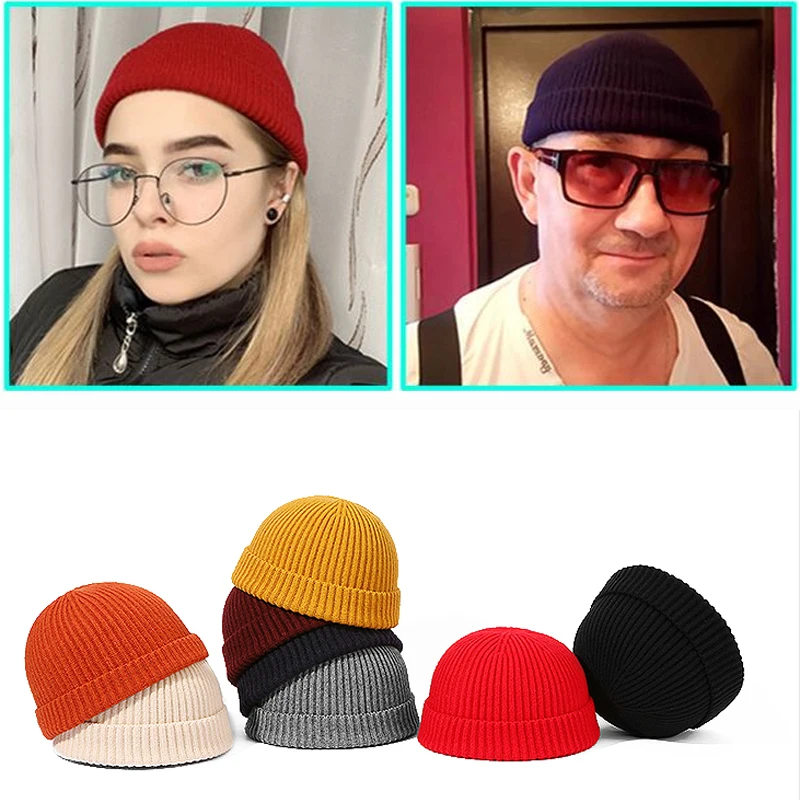 Шапки без полей шапка в стиле хип-хоп с черепом уличная вязаная для женщин и