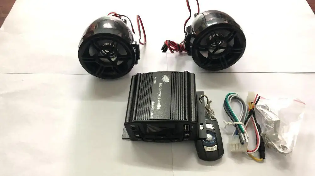 

HiMISS Motor Bike High Power Anti-theft Heanbar MP3 Player Waterproof Speaker with 3 inch Screen