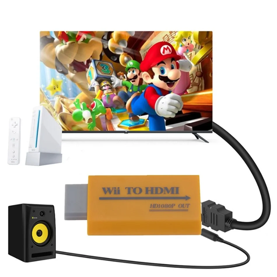HD 1080P PS1/PS2 To HDMI Converter Adapter Wii to Wii2HDMI-compatible for PC HDTV Monitor | Электроника
