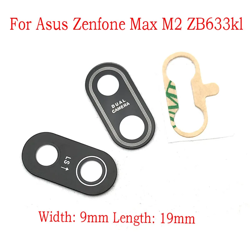 

New Back Rear Camera Glass Lens For Asus ZenFone Max M2 ZB633KL With Adhesive Repacement Parts