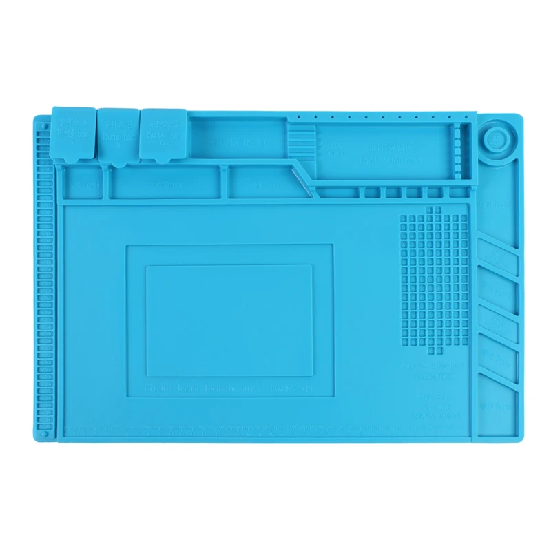 Большой термостойкий силиконовый коврик 45x30 настольный магнитный платформа для