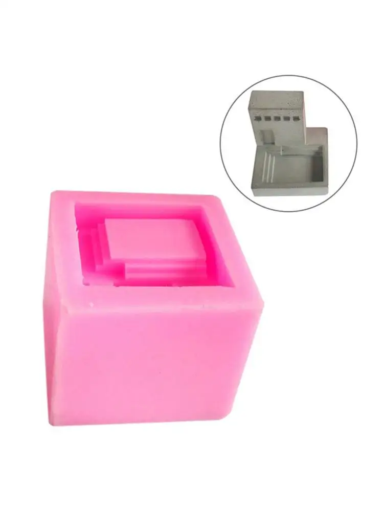 Цветочный горшок для растений силиконовая форма гипсовый цемент мясистый цветок