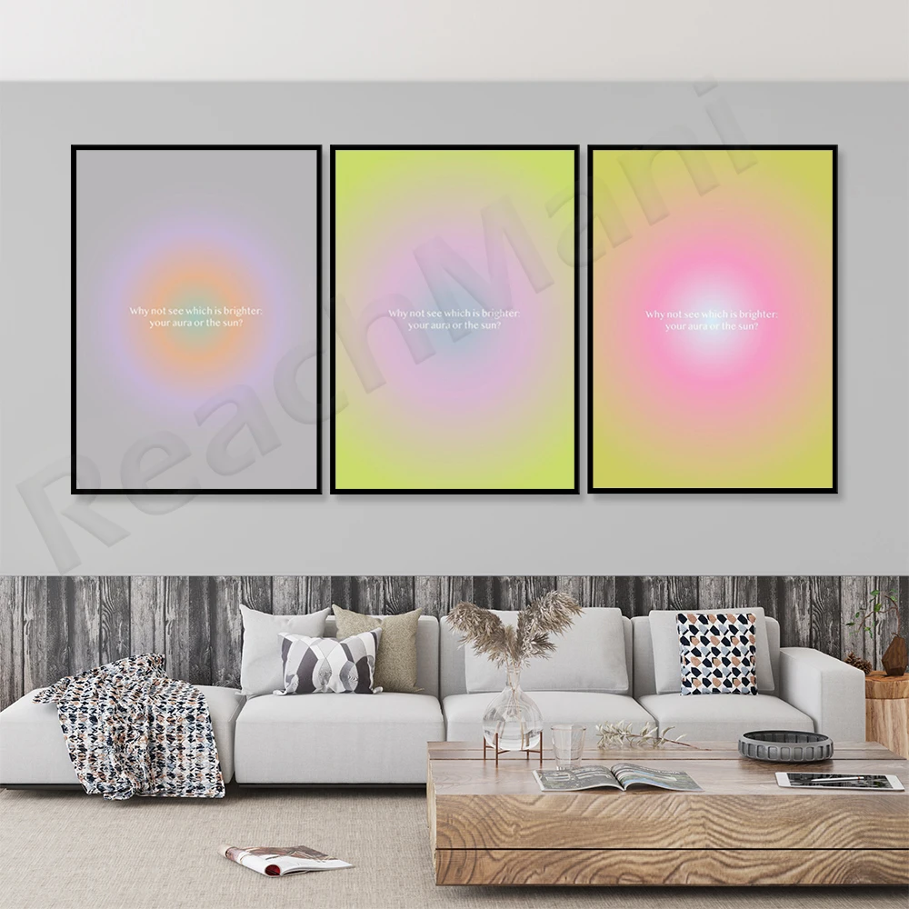 

What is gradual brighter Aura Wall Art Print *AURA ENERGY SERIES*, colorful gallery art print-let your soul choose your match ~