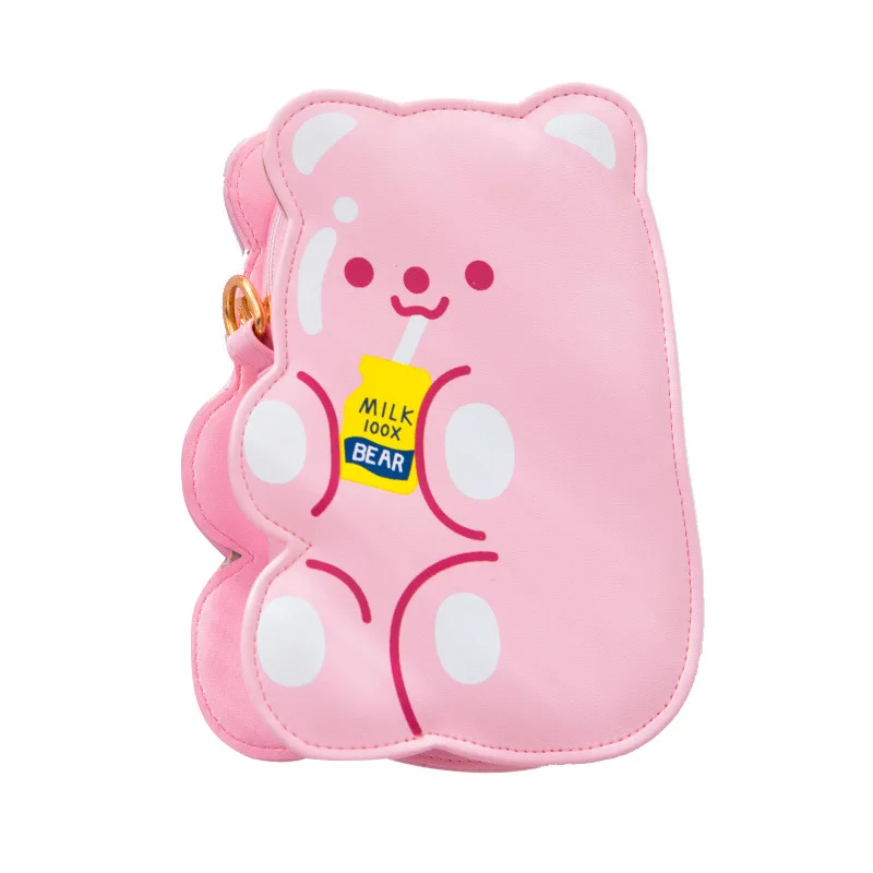 Bentoy модные жемчужные ПУ сумки через плечо мультфильм Медведь телефон сумка для