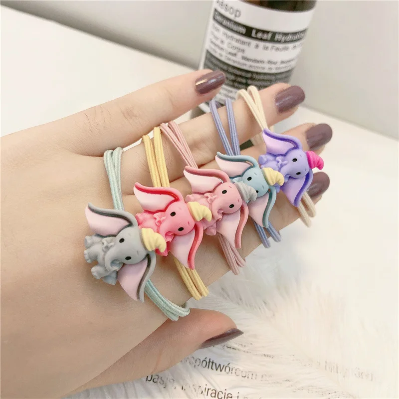 

Korean Xiao fei elephant head rope girl heart high elastic rubber band hair rope cute hair ring kids hair accessories headwear