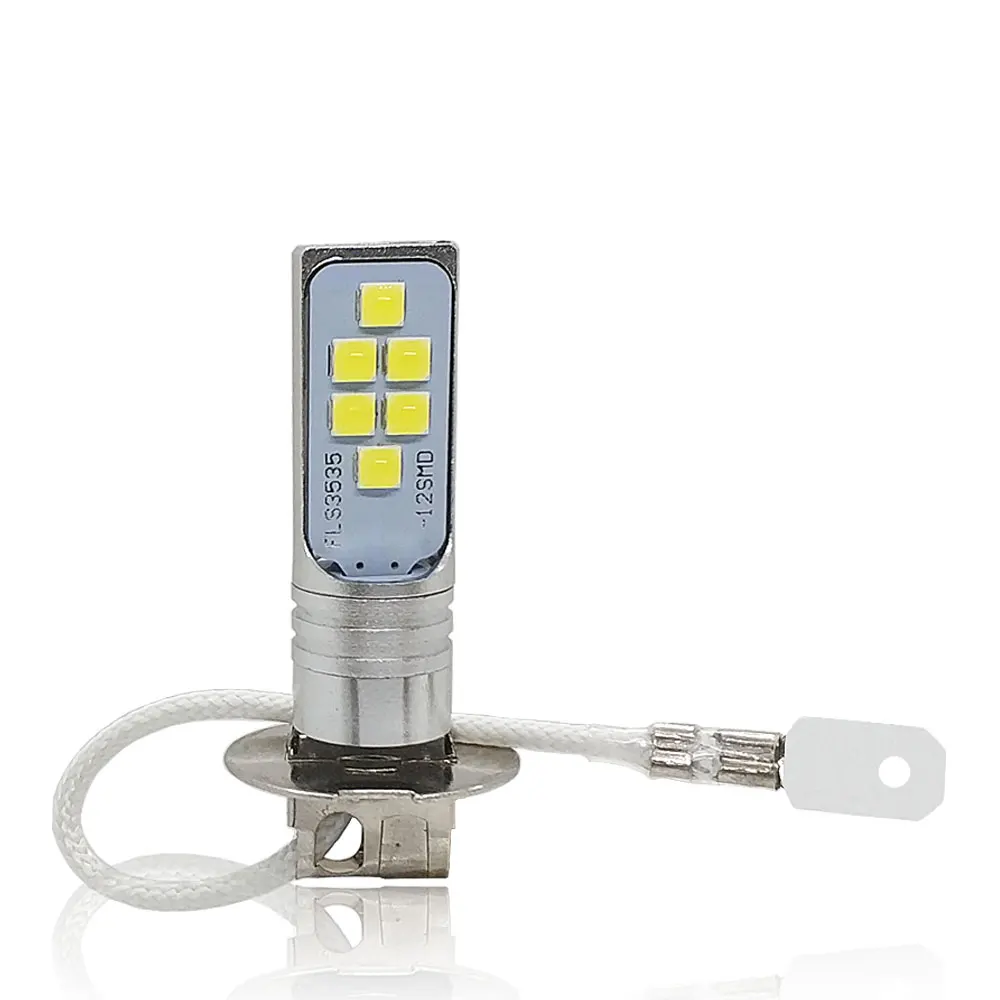 1 шт. H3 светодиодная лампа 12X3535 SMD супер яркие Автомобильные противотуманные фары