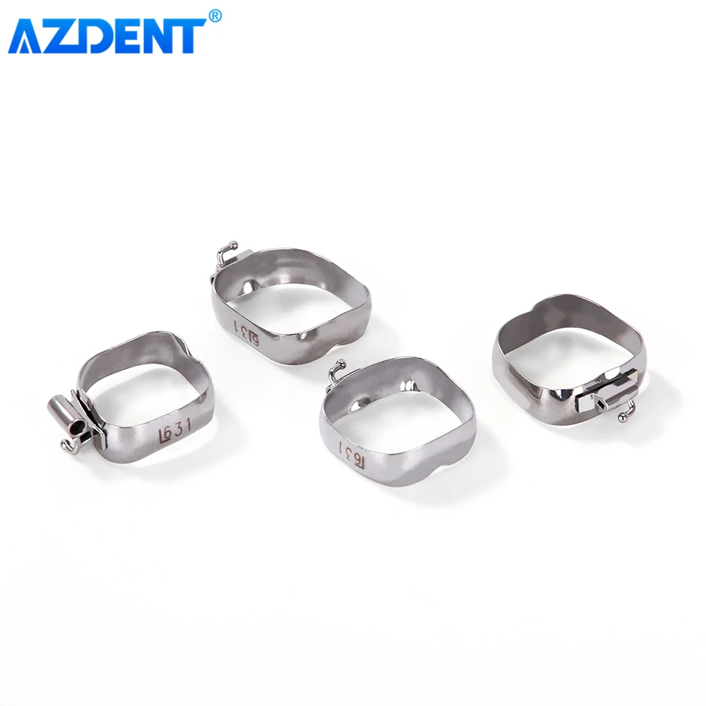 20 наборов в коробке зубные ортодонтические полосы AZDENT с букальной трубкой 16 #-35 #