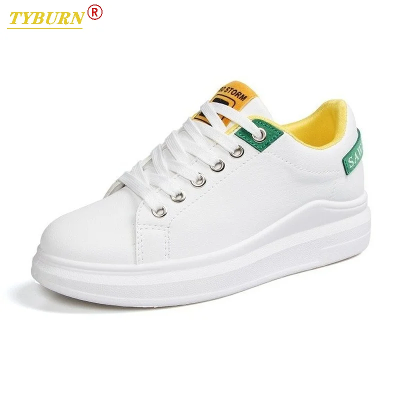 

2021 New Spring and Autumn Tennis Women's Fashion White Shoes Women's PU Leather Solid Color Women's Shoes Casual Women's Shoes