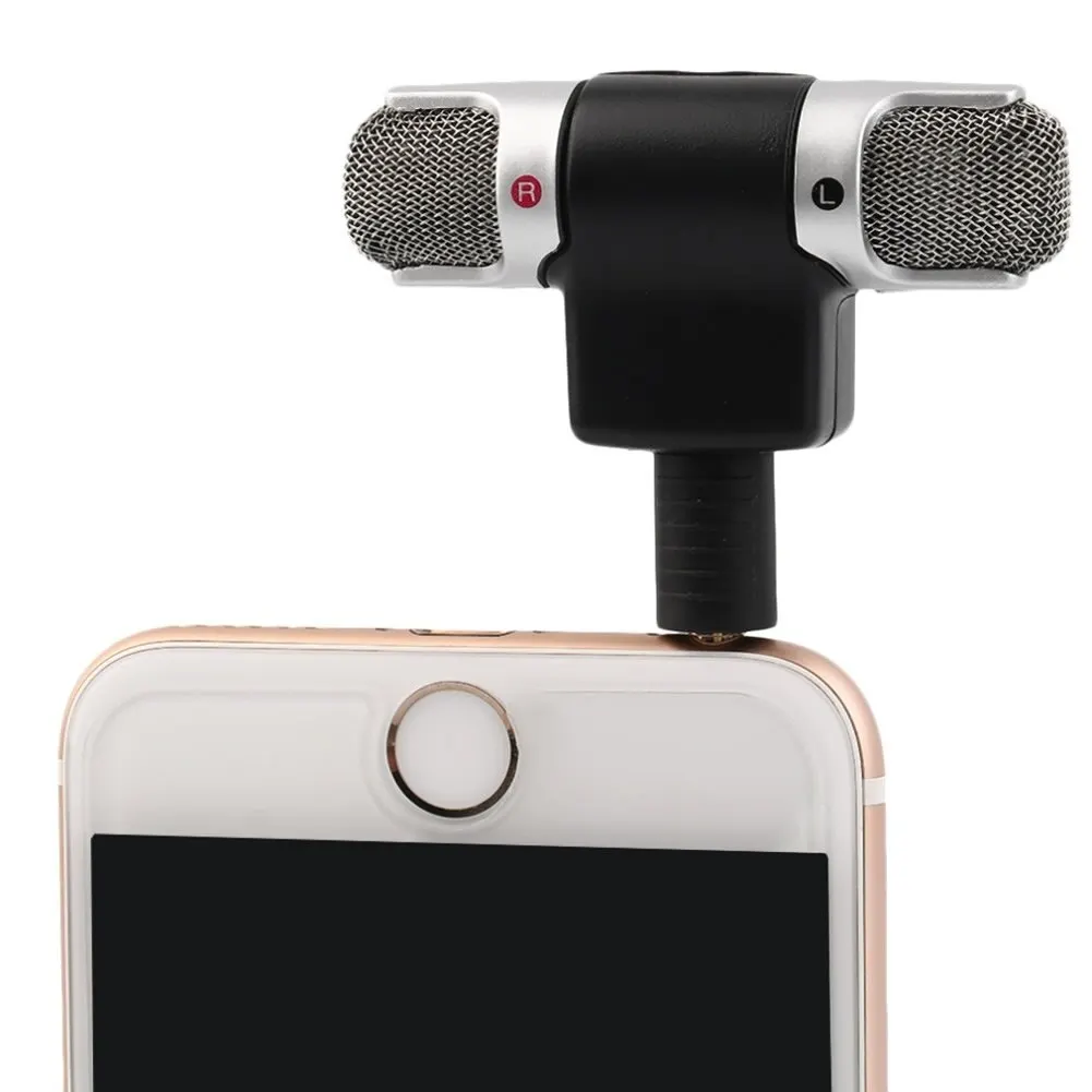 

Practical New 1Pcs Mini 3.5mm Jack Microphone Stereo Mic For Recording Mobile Phone Studio Interview Microphone