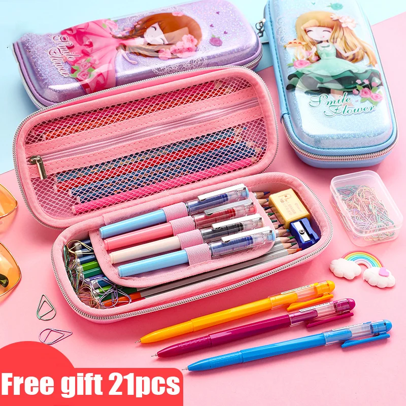 Большой EVA 3D мультфильм Карандаш чехол для мальчиков и девочек с надписью Big пенал