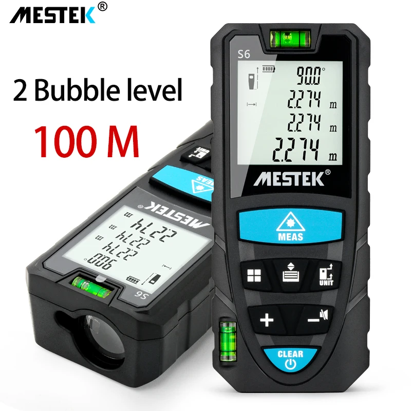 MESTEK лазерный дальномер 50 м 70 100 Trena Лазерная Лента строение измерительное