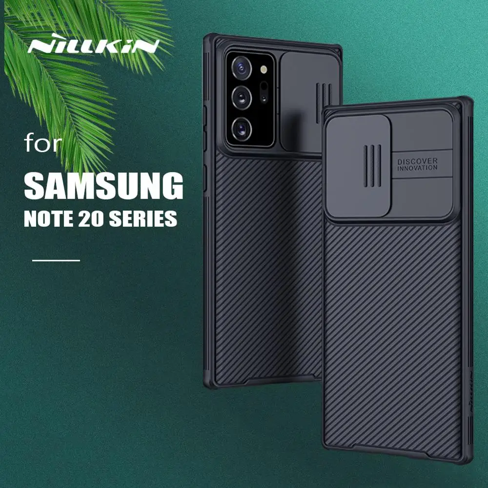 Фото Чехол для Samsung Galaxy Note 20 Ultra Nillkin CamShield матовый чехол камеры S21 S20 Plus FE - купить